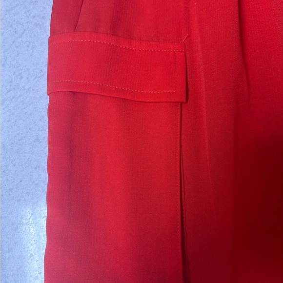 NWTO Orange and Black Jumpsuit with Paper Bag Waist and Tapered Ankle - Picture 5 of 8